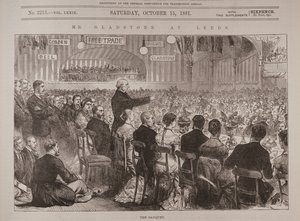 Mr. Gladstone in Leeds: Het banket, uit 